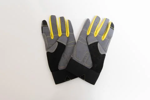 Construction gloves pair set protection Stock Photos