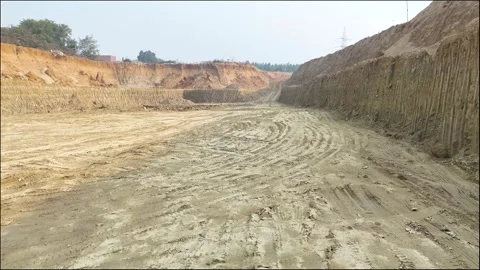 Construction going on with unfinished projects with people working on them Stock Footage 299825023