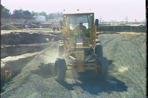 CONSTRUCTION GRADER Stock Footage 1049705