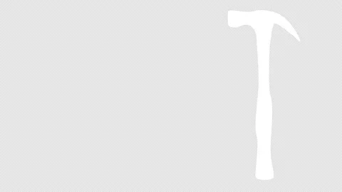 Construction hammer animation. Stock Footage 211853972