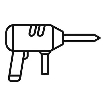 Construction hammer drill showing building and repair Ilustración de archivo