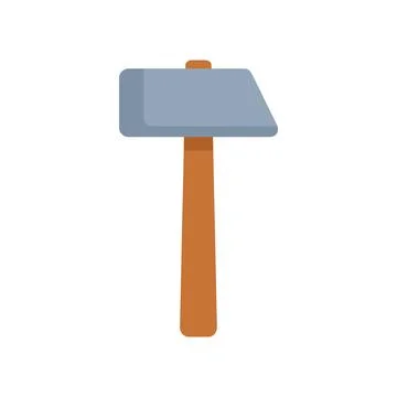 Construction hammer striking object making loud noise Stock Illustration