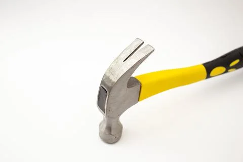 Construction hammer on white background Stock Photos