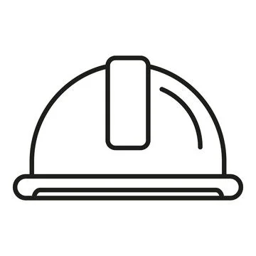 Construction hard hat safety worker protection icon 스톡 일러스트