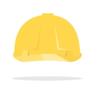 Construction hard hat, set of realistic construction helmets isolated Stock Illustration