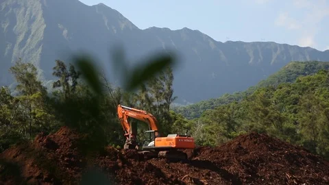 Construction in Hawaii Stock Footage 93592917