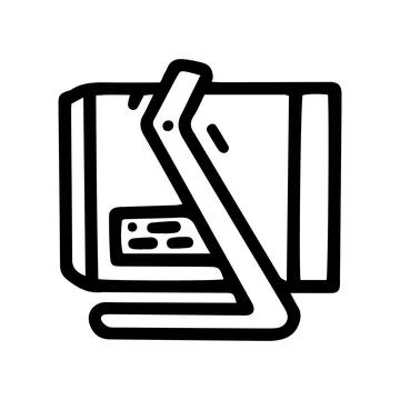 Construction heater line vector doodle simple icon Stock Illustration