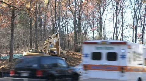 CONSTRUCTION HEAVY EQUIPMENT EXCAVATOR 2 Stock Footage 11160176