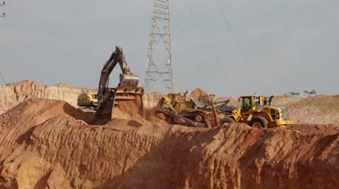 Construction heavy machinery 009.mp4 Stock Footage 34432013