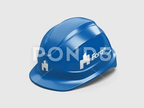 Construction Helmet 3D Mockup PSD Template