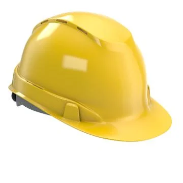 Construction helmet blue on an isolated background. 3d illustration Stock Illustration