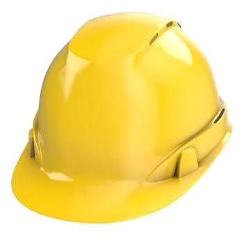 Construction helmet blue on an isolated background. 3d illustration Stock Illustration