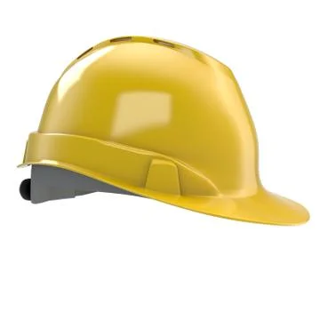 Construction helmet blue on an isolated background. 3d illustration Stock Illustration