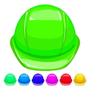 Construction helmet builder cartoon vector graphic Stock Illustration