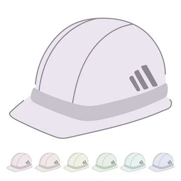 Construction helmet builder vector cartoon graphic 스톡 일러스트