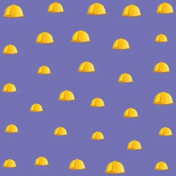 Construction helmet construction tools background pattern Stock Illustration