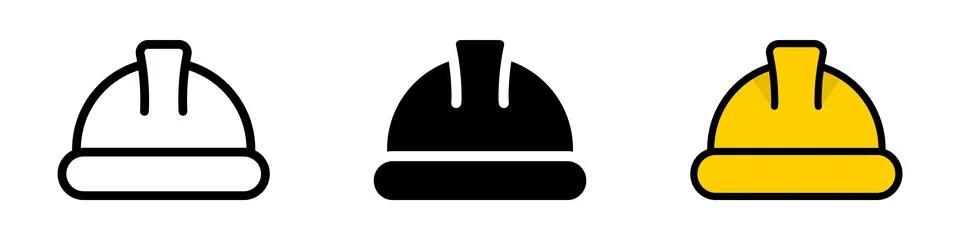 Construction helmet icon. Hard hat vector illustration. Engineer symbol. Co.. イラスト素材