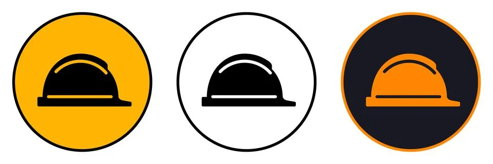 Construction Helmet icon. Simple element from construction collection. Crea.. Stock Illustration