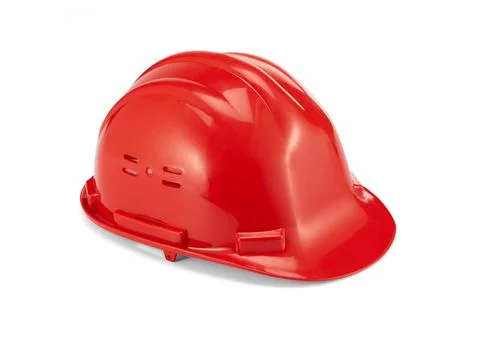 Construction Helmet Isolated on White Background Stock Photos