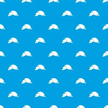 Construction helmet pattern seamless blue Illustrazione stock