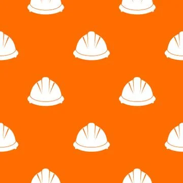 Construction helmet pattern seamless Illustrazione stock