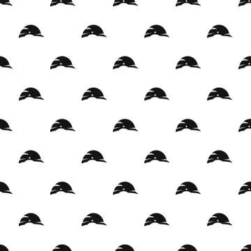 Construction helmet pattern, simple style イラスト素材