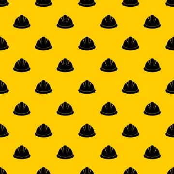 Construction helmet pattern vector Illustrazione stock