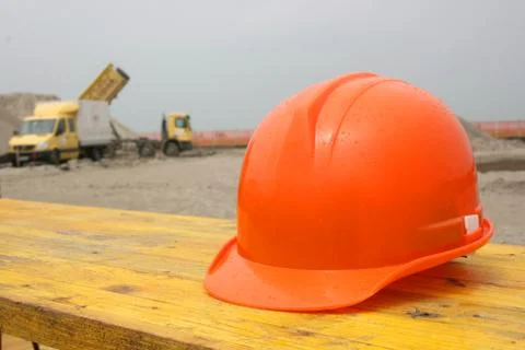 Construction helmet Foto stock