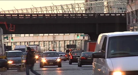 Construction of the High Line in New York City circa 2007 Stock Footage 171140898
