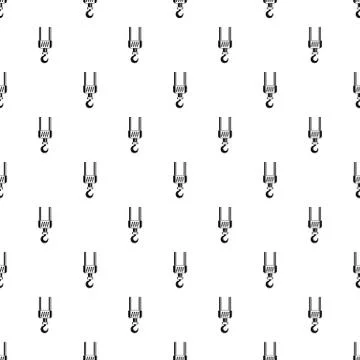 Construction hook pattern seamless Stock Illustration