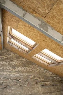 Construction. House construction. Stock Photos