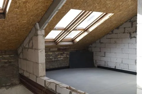 Construction. House construction. Stock Photos