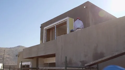 Construction house Stock Footage 77051079