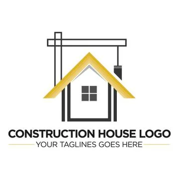 Construction House Logo Vector Design Template Stock Illustration