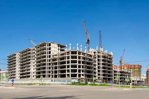 Construction house monolithic Fotos Stock