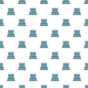 Construction of house pattern seamless Stock Illustration