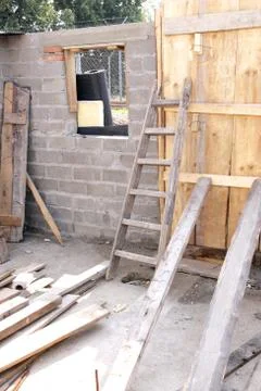 Construction of house Stock Photos