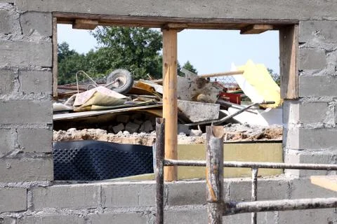 Construction of house Stock Photos