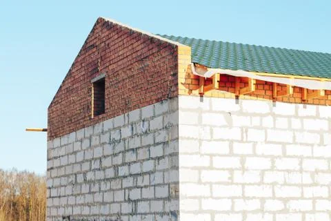 Construction a house Stock Photos