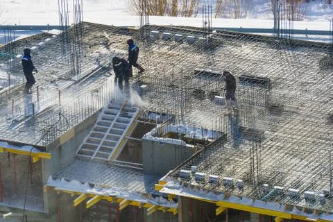 Construction of houses 스톡 사진
