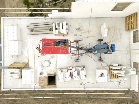 Construction of houses Stock Photos