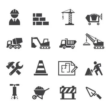 Construction icon Stock Illustration
