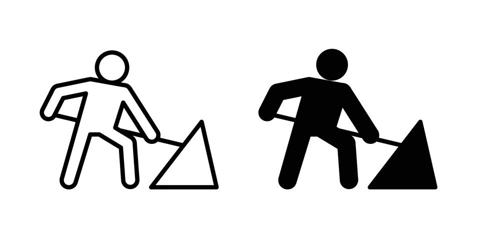 Construction icon Illustration Eps10 for web or app Stock Illustration