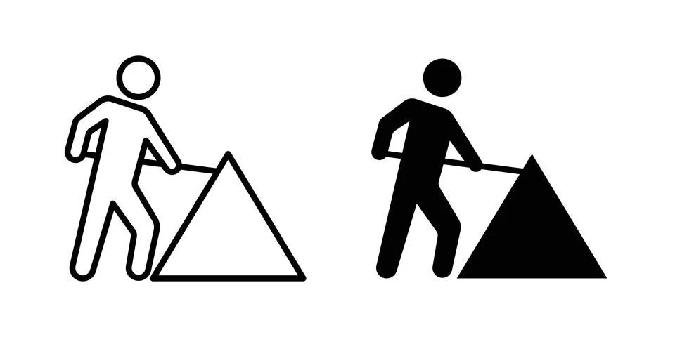 Construction icon illustration. Pixel perfect vector graphics Stockillustratie