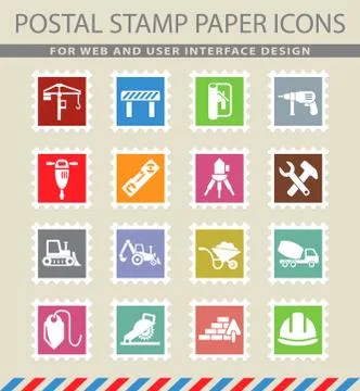 Construction icon set Stock Illustration