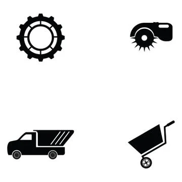 Construction icon set Stock Illustration