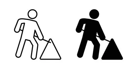 Construction icon symbol. Flat Vector illustration Stockillustratie