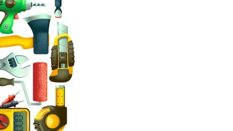 Construction icons background Stock Illustration