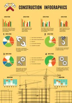 Construction Iinfographics Illustrazione stock