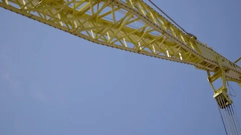 Construction, industrial crane Stock Footage 81132783